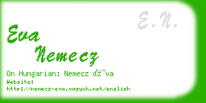 eva nemecz business card